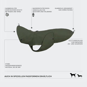 Cloud7 - Hunderegenmantel Dackel Dublin 2.0 Dark Olive