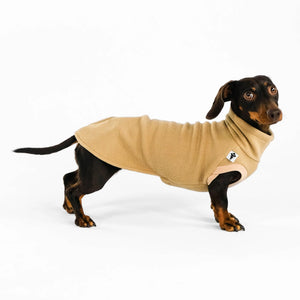 KARMA HUND - Longshirt für Dackel Camel