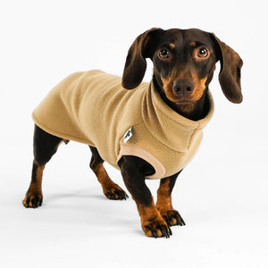 KARMA HUND - Longshirt für Dackel Camel