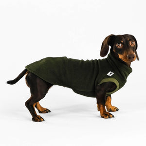 KARMA HUND - Longshirt für Dackel Olive