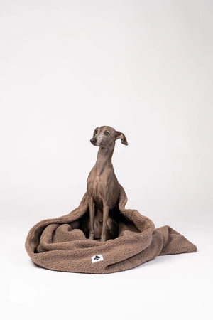 Karma Hund - Teddy Hundeschlafsack Mokka