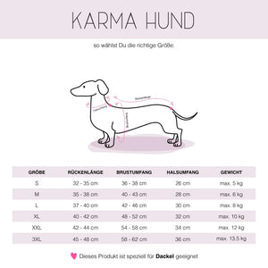 KARMA HUND - Longshirt für Dackel Orange