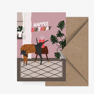 Postkarte - Happee Birthday