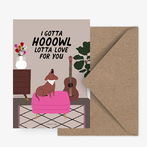 Postkarte - Hooowl Lotta Love