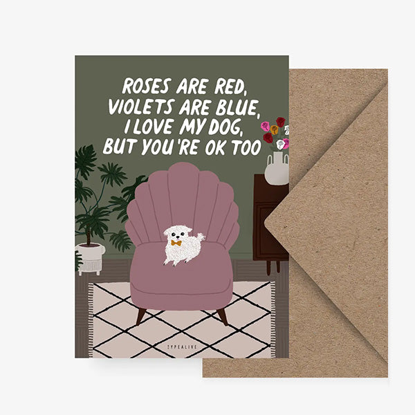 Postkarte - Roses Are Red