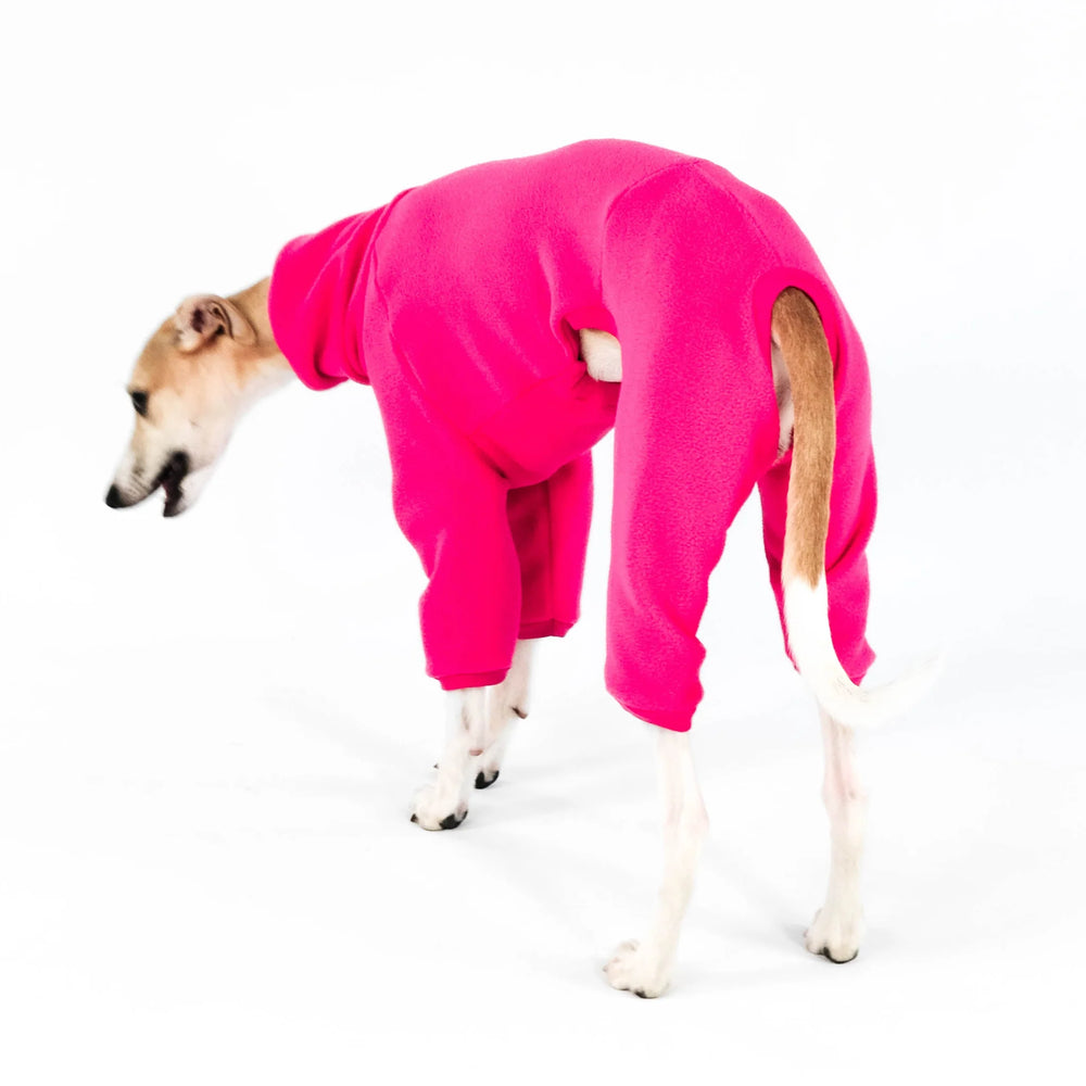 KARMA HUND - Whippet Overall Polar Fleece Magenta