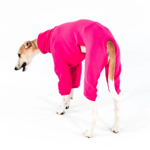 KARMA HUND - Whippet Overall Polar Fleece Magenta