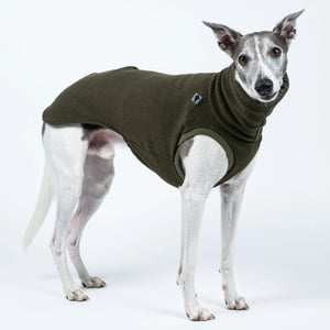 KARMA HUND - LONG SHIRT für Windhunde Olive