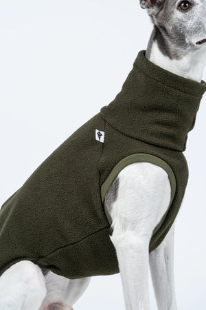 KARMA HUND - LONG SHIRT für Windhunde Olive