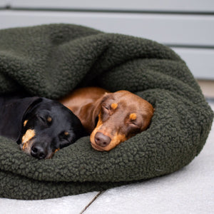 Lieblingspfote - Kuschelschlafsack Dunkelgrün