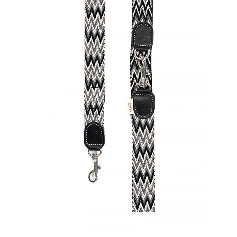 <transcy>Dog leash Peruvian Black 2m adjustable</transcy>