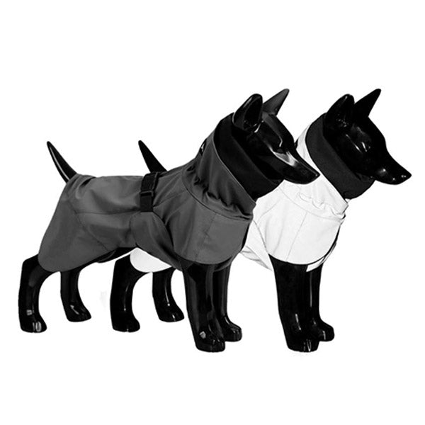 PAIKKA - Vollreflektierender Hunderegermantel Schwarz